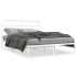 Estructura cama sin colchón con cabecero metal blanco