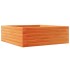 Jardinera de madera maciza pino marrón cera 70x70x23