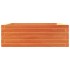 Jardinera de madera maciza pino marrón cera 70x70x23