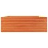 Jardinera de madera maciza pino marrón cera 70x70x23