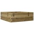 Jardinera de madera de pino impregnada 70x70x23