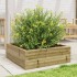 Jardinera de madera de pino impregnada 70x70x23