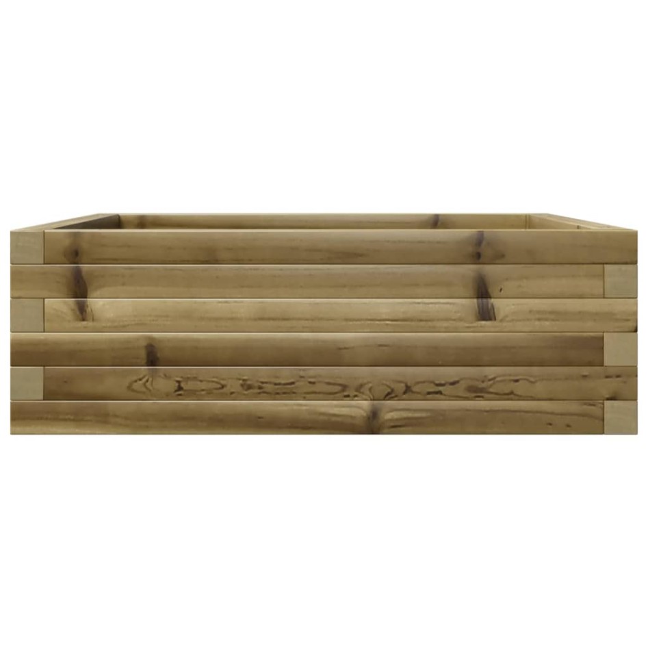 Jardinera de madera de pino impregnada 70x70x23