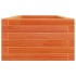 Jardinera de madera maciza de pino marrón cera 110x40x23