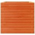 Jardinera madera maciza de pino marrón cera 50x50x45,5