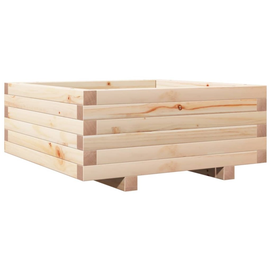 Jardinera de madera maciza de pino 60x60x26,5