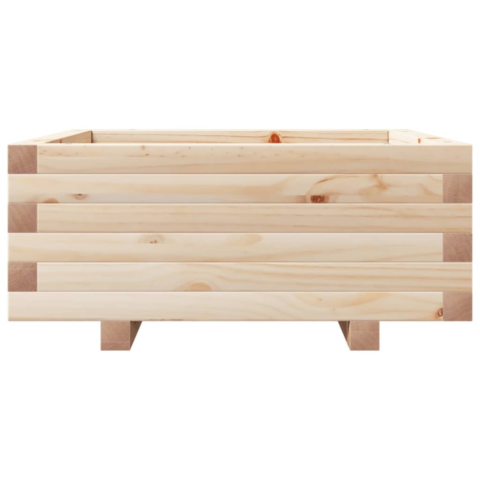 Jardinera de madera maciza de pino 60x60x26,5