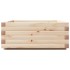 Jardinera de madera maciza de pino 60x60x26,5