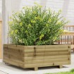 Jardinera de madera de pino impregnada 60x60x26,5 cm
