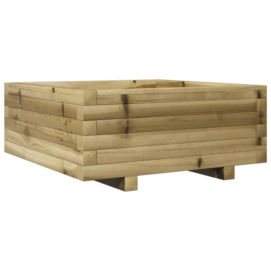 Jardinera de madera de pino impregnada 60x60x26,5