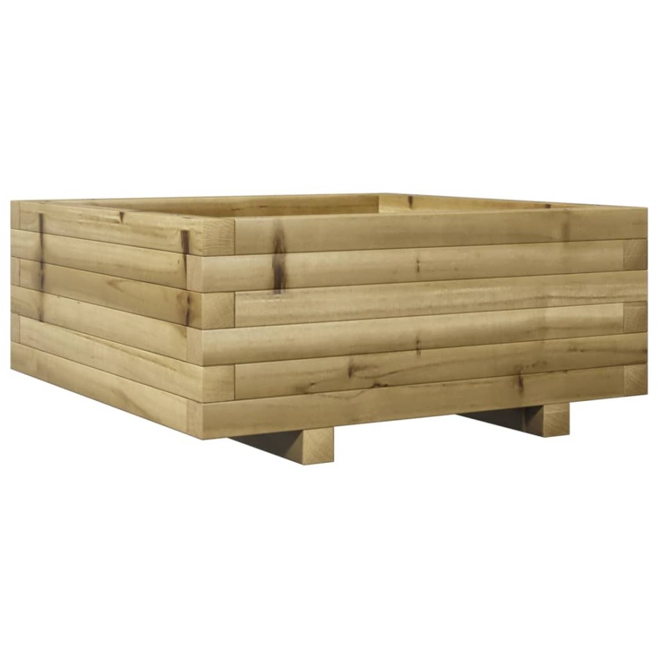 Jardinera de madera de pino impregnada 60x60x26,5
