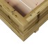Jardinera de madera de pino impregnada 60x60x26,5
