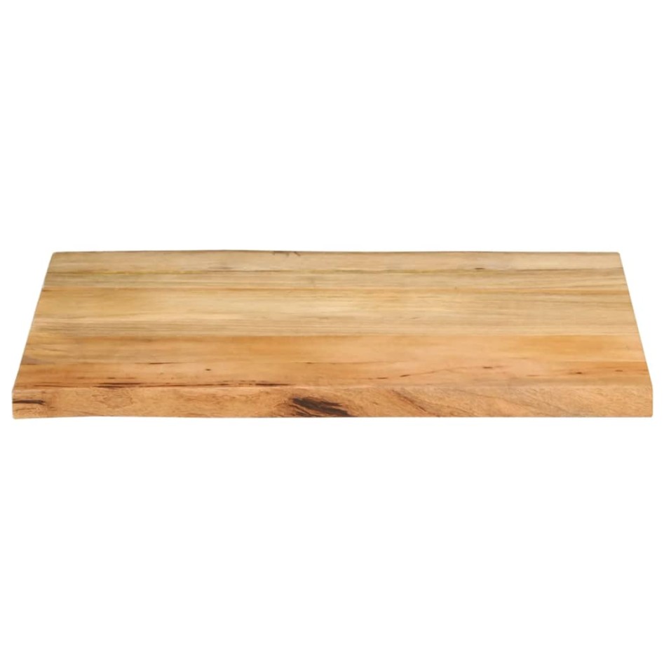 Tablero de mesa borde natural madera maciza mango 90x60x2,5