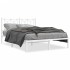 Estructura cama sin colchón con cabecero metal blanco