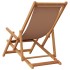 Silla de playa plegable madera maciza de eucalipto y tela