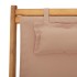 Silla de playa plegable madera maciza de eucalipto y tela