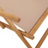 Silla de playa plegable madera maciza de eucalipto y tela