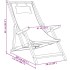 Silla de playa plegable madera maciza de eucalipto y tela