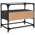 Mueble TV tablero cristal madera ingeniería negro 60x35x51