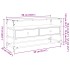Mueble TV cristal y madera ingeniería marrón roble 98x35x51