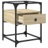 Mesitas noche 2 uds madera ingeniería roble Sonoma 40x40x55