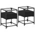 Mesitas de noche 2 uds madera de ingeniería negro 40x30x50