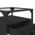 Mesitas de noche 2 uds madera de ingeniería negro 40x30x50