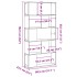 Librería de 5 niveles madera gris Sonoma 80,5x23,5x162,5