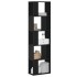 Librería 5 niveles madera ingeniería negra 45x23,5x162,5