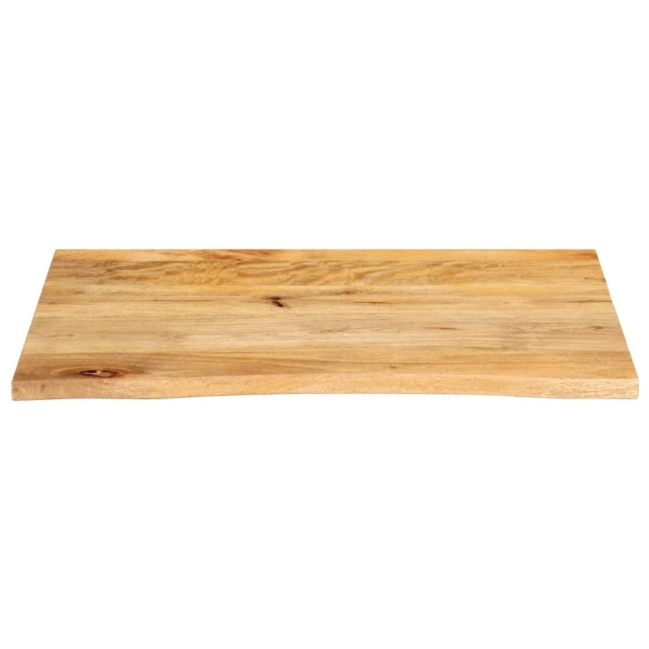 Tablero de mesa borde natural madera maciza mango 90x60x2,5