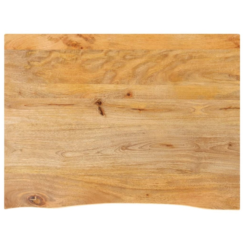Tablero de mesa borde natural madera maciza mango 70x60x2,5