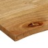 Tablero de mesa borde natural madera maciza mango 70x60x2,5