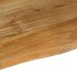 Tablero de mesa borde natural madera maciza mango 80x80x2,5