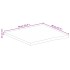 Tablero de mesa borde natural madera maciza mango 80x80x2,5