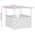 Mesa de jardín hueco de sombrilla ratán PE marrón 55x55x46,5