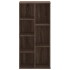 Estantería de madera de ingeniería marrón roble 50x25x105