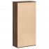 Estantería de madera de ingeniería marrón roble 50x25x105