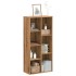 Estantería de madera de ingeniería roble artesano 50x25x105