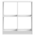 Estantería de madera de ingeniería blanca 68,5x32x75