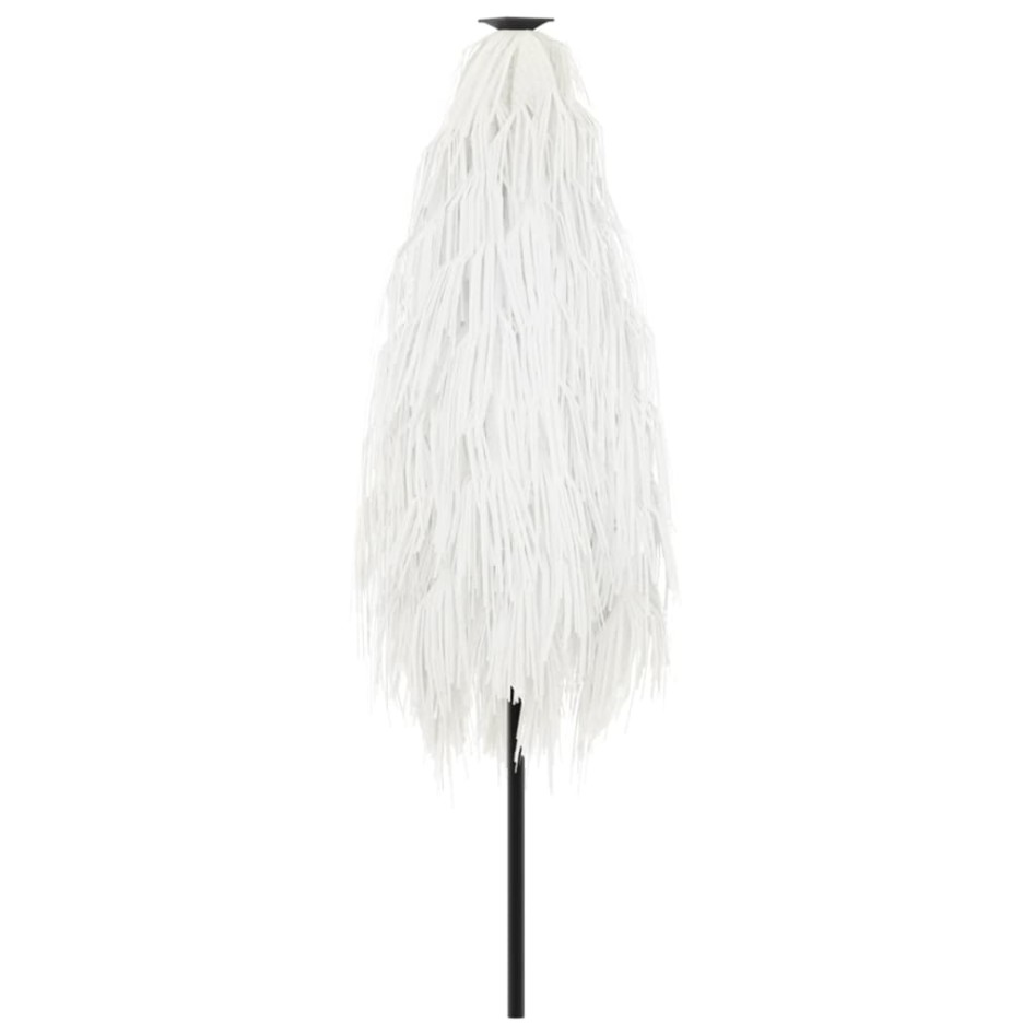 Sombrilla de jardín con poste de acero blanca 223x223x213