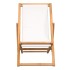 Silla de jardín de teca color crema 56x105x96