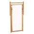 Silla de jardín de teca color crema 56x105x96