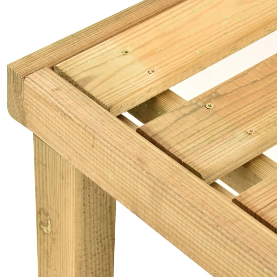 Tumbona de jardín de madera de pino