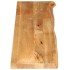 Tablero de mesa borde natural madera maciza mango 160x20x2,5