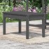 Banco de jardín madera maciza pino gris 80x44x45