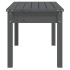 Banco de jardín madera maciza pino gris 80x44x45