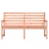 Banco de jardín madera maciza Douglas 159,5x48x91,5