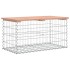 Banco jardín diseño gaviones madera abeto Douglas 83x44x42