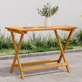 Mesa de jardín plegable madera maciza de acacia 90x52,5x65