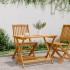 Mesa de jardín plegable madera maciza de acacia 90x52,5x65